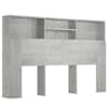 vidaXL voodipeatsi kapp betoonhall 160x19x103,5 cm