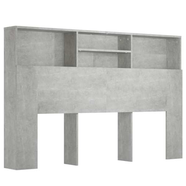 vidaXL voodipeatsi kapp betoonhall 160x19x103,5 cm
