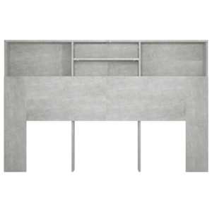 Čelo postele s úložným prostorem betonově šedé 160x19x103,5 cm - obrázek 5