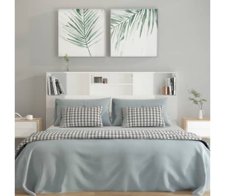 vidaXL magasf&eacute;nyű feh&eacute;r &aacute;thidal&oacute; szekr&eacute;ny 160 x 19 x 103,5 cm