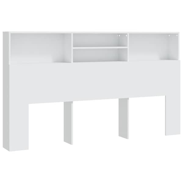 vidaXL voodipeatsi kapp valge 180x19x103,5 cm
