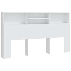 Čelo postele s úložným prostorem bílé 180 x 19 x 103,5 cm - obrázek 2