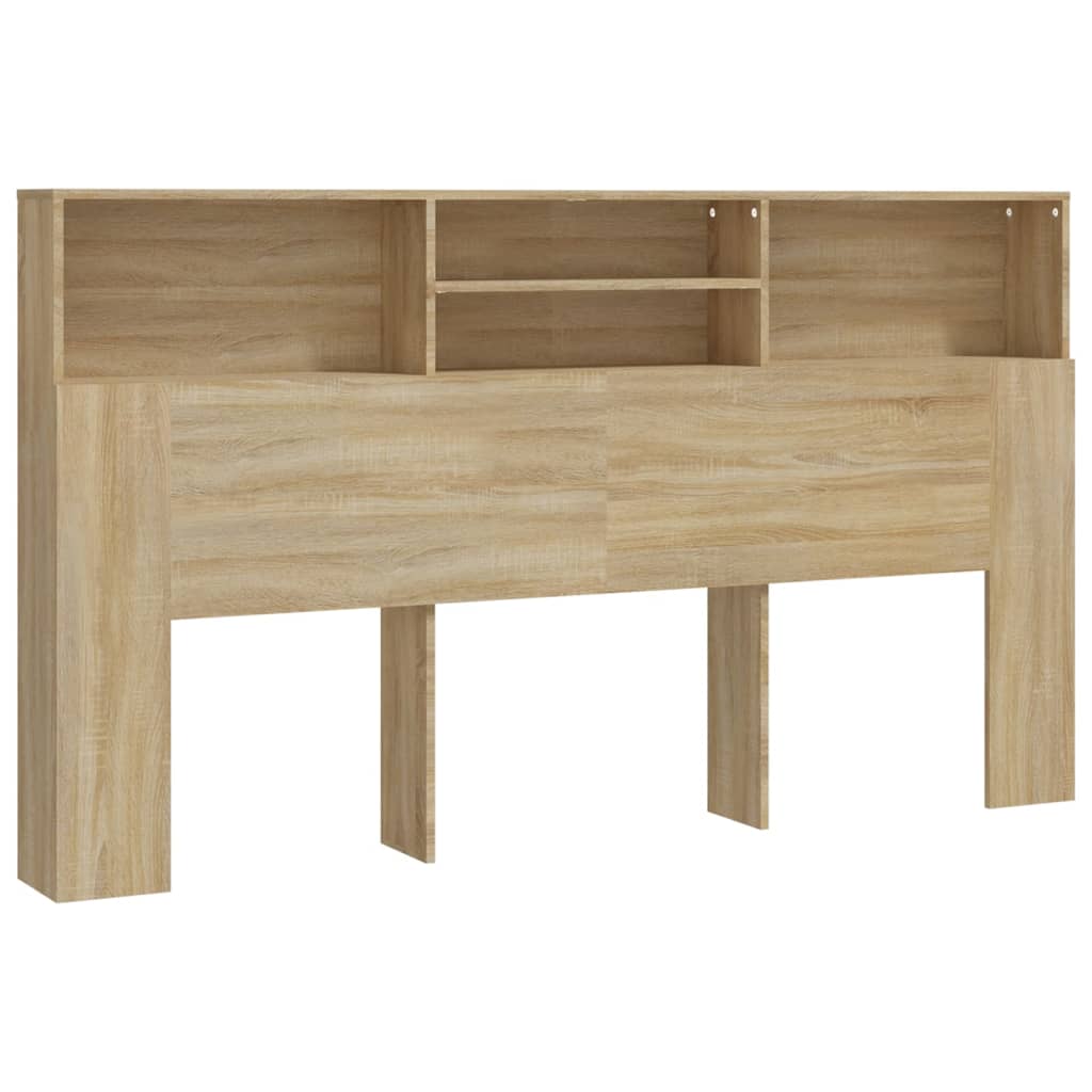 vidaXL Čelo postele s úložným prostorem dub sonoma 180 x 19 x 103,5 cm
