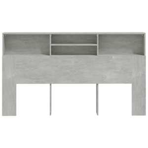 Čelo postele s úložným prostorem betonově šedé 180x19x103,5 cm - obrázek 3