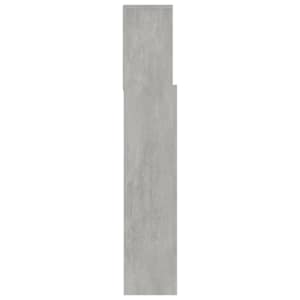 Čelo postele s úložným prostorem betonově šedé 180x19x103,5 cm - obrázek 4