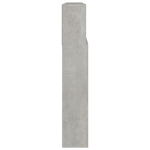Čelo postele s úložným prostorem betonově šedé 220x19x103,5 cm - obrázek 4