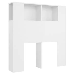 vidaXL peatsiga kapp, valge, 100 x 18,5 x 102,5 cm