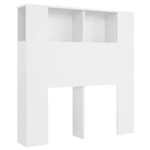 Skříňka s čelem postele bílá 100 x 18,5 x 102,5 cm - obrázek 2
