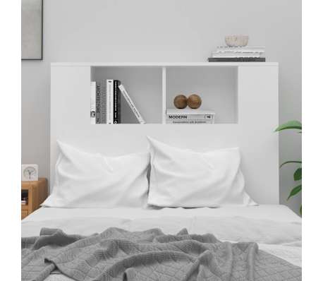 vidaXL peatsiga kapp, valge, 100 x 18,5 x 102,5 cm