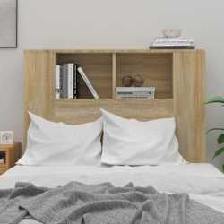 vidaXL Mueble cabecero color roble Sonoma 100x18,5x102,5 cm