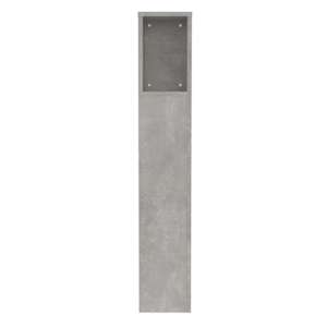 Čelo postele s úložným prostorem betonově šedé 100x18,5x102,5cm - obrázek 5