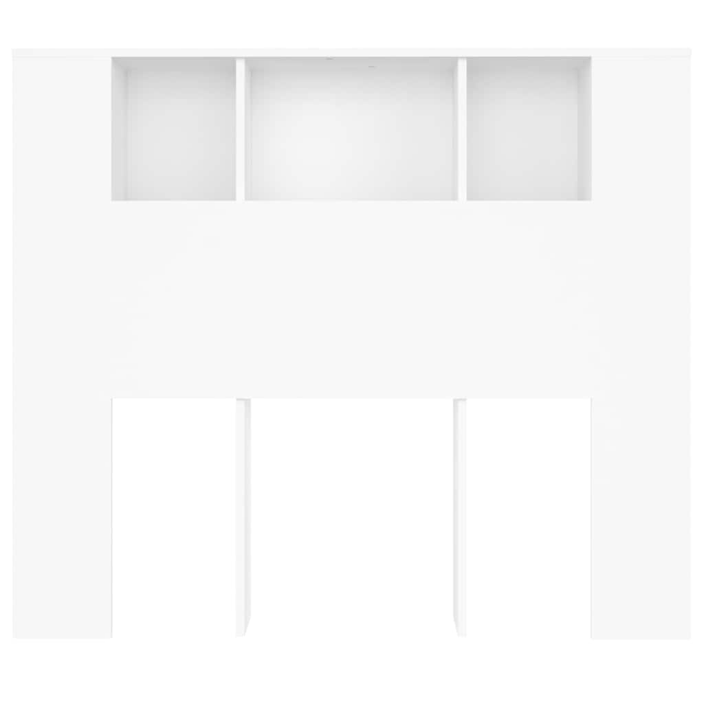 vidaXL Hoofdbordkast wit 120x18,5x102,5 cm, foto 4