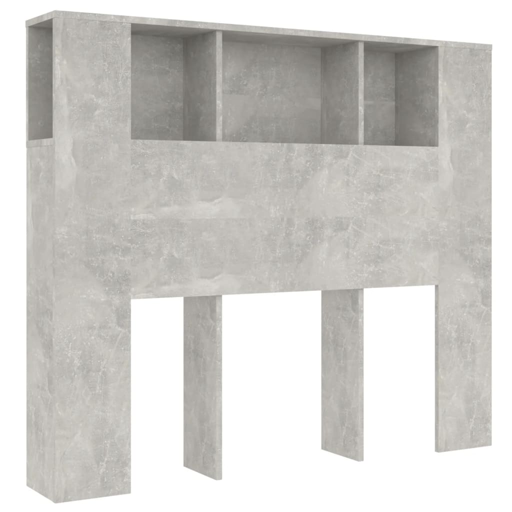 Dulap tăblie, gri beton, 120×18,5×104,5 cm