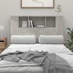 Čelo postele s úložným prostorem betonově šedé 120x18,5x102,5cm - obrázek 1