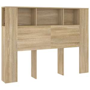 Čelo postele s úložným prostorem dub sonoma 140x18,5x104,5 cm - obrázek 2