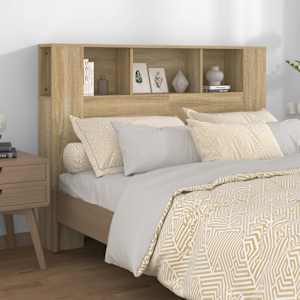 Čelo postele s úložným prostorem dub sonoma 140x18,5x104,5 cm - obrázek 1