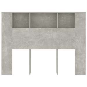 Čelo postele s úložným prostorem betonově šedé 140x18,5x104,5cm - obrázek 3