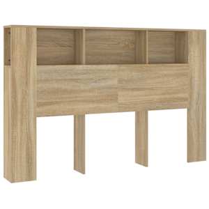 vidaXL voodipeatsi kapp, Sonoma tamm, 160 x 18,5 x 104,5 cm