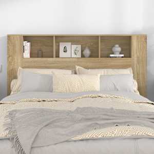 Čelo postele s úložným prostorem dub sonoma 160x18,5x104,5 cm - obrázek 3