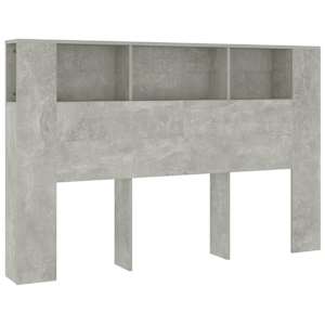 Čelo postele s úložným prostorem betonově šedé 160x18,5x104,5cm - obrázek 2
