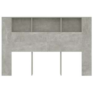 Čelo postele s úložným prostorem betonově šedé 160x18,5x104,5cm - obrázek 4
