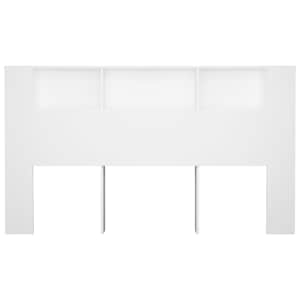 Čelo postele s úložným prostorem bílé 180 x 18,5 x 104,5 cm - obrázek 4