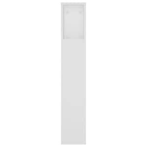Čelo postele s úložným prostorem bílé 180 x 18,5 x 104,5 cm - obrázek 5