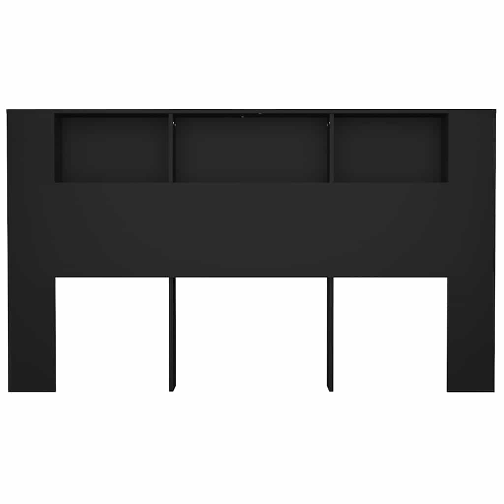 vidaXL Hoofdbordkast 180x18,5x104,5 cm zwart, foto 4