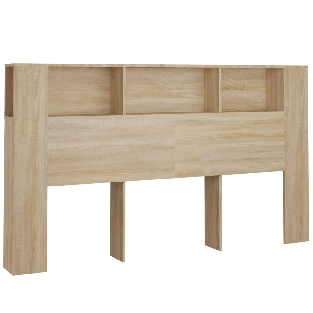 vidaXL Čelo postele s úložným prostorem dub sonoma 180x18,5x104,5 cm