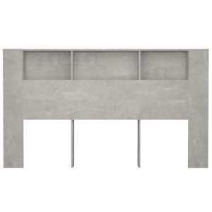 Čelo postele s úložným prostorem betonově šedé 180x18,5x104,5cm - obrázek 4