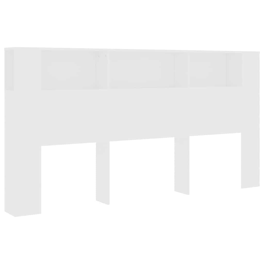 vidaXL Dulap tăblie, alb, 200x18,5x104,5 cm