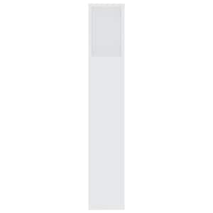 Čelo postele s úložným prostorem bílé 200 x 18,5 x 104,5 cm - obrázek 4