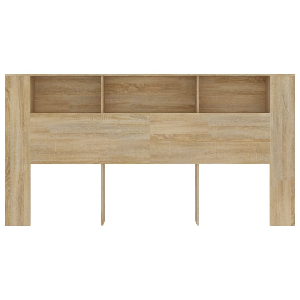 vidaXL Headboard Cabinet Sonoma Oak 200x18.5x104.5 cm