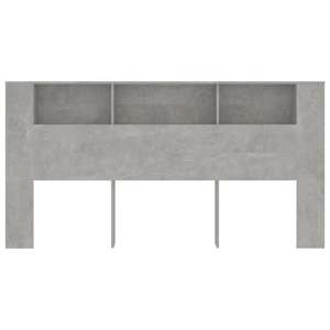 Čelo postele s úložným prostorem betonově šedé 200x18,5x104,5cm - obrázek 3