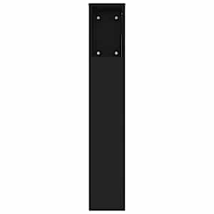 Čelo postele s úložným prostorem černé 220 x 18,5 x 104,5 cm - obrázek 5