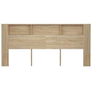 Čelo postele s úložným prostorem dub sonoma 220x18,5x104,5 cm - obrázek 4