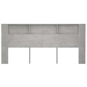 Čelo postele s úložným prostorem betonově šedé 220x18,5x104,5cm - obrázek 4