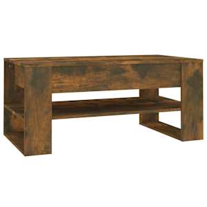 Konferenční stolek kouřový dub 102x55x45 cm kompozitní dřevo - obrázek 2