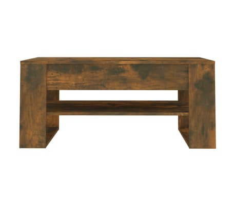 vidaXL kafijas galdiņš, ozola krāsa, 102x55x45 cm, inženierijas koks, Dūmakaina ozolkoka vidaXL kafijas galdiņš, ozola krāsa, 102x55x45 cm, inženierijas koks