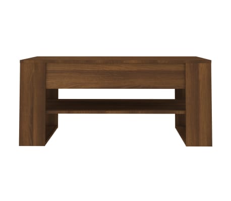vidaXL Salontafel 102x55x45 cm bewerkt hout bruin eikenkleur