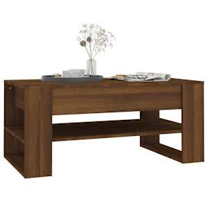Konferenční stolek hnědý dub 102 x 55 x 45 cm kompozitní dřevo - obrázek 6