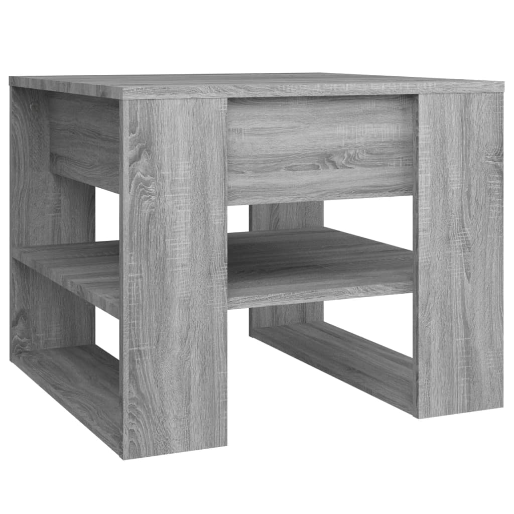 Image of vidaXL Coffee Table Grey Sonoma 55.5x55x45 cm Engineered Wood