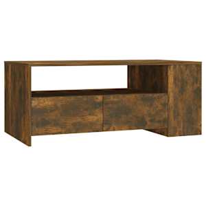 Konferenční stolek kouřový dub 102x55x42 cm kompozitní dřevo - obrázek 2