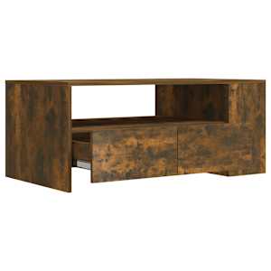 Konferenční stolek kouřový dub 102x55x42 cm kompozitní dřevo - obrázek 4