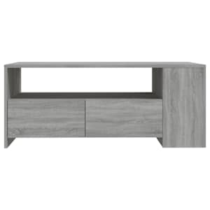 Konferenční stolek šedý sonoma 102x55x42 cm kompozitní dřevo - obrázek 3
