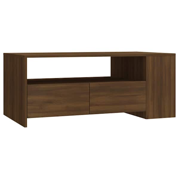 vidaXL kohvilaud, pruun tamm, 102 x 55 x 42 cm, tehispuit