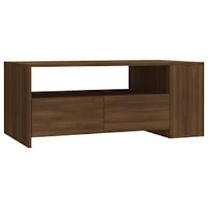 Konferenční stolek hnědý dub 102 x 55 x 42 cm kompozitní dřevo - obrázek 2