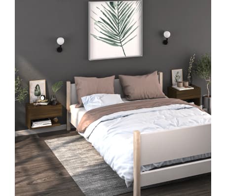 vidaXL seinale kinnitatav öökapp pruun tamm