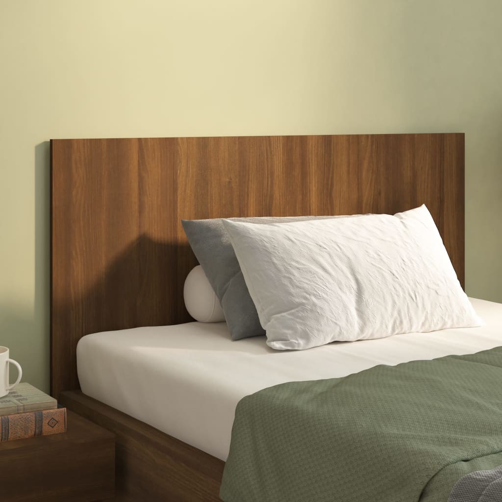 vidaXL Tăblie de pat, stejar maro, 120×1,5×80 cm, lemn compozit (si imagine noua