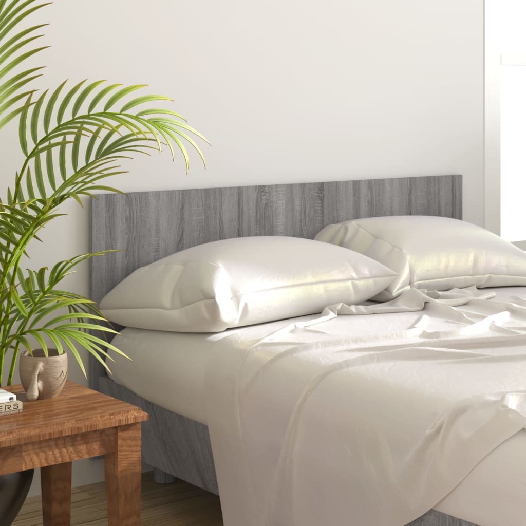 vidaXL Bed Headboard Grey Sonoma 160×1.5×80 cm Engineered Wood